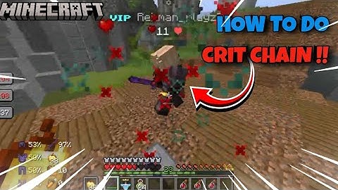 HOW TO DO CRIT CHAIN IN MINECRAFT | POJAV LAUNCHER | (DRILL) | JAVA EDITION | MINECRAFT