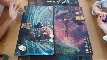 Greenfire Games Netrunner store Championship round 1 Featured Table.