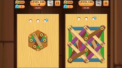 Screw Puzzle: Wood Nut & Bolt - Level 146