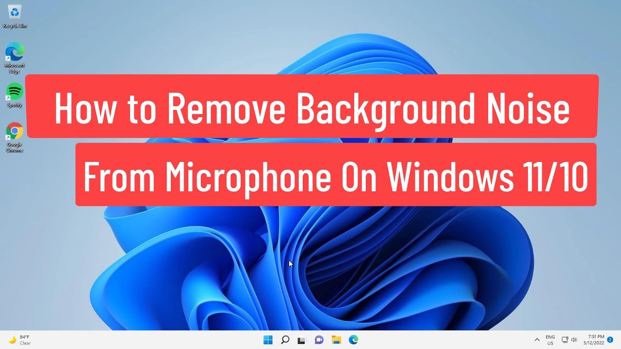 How to Remove Background Noise from Microphone on Windows 11/10 - YouTube