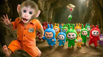 Monkey Choco Escapes Prison And Challenge A Labubu Vending Machine | CHOCO Challenge US