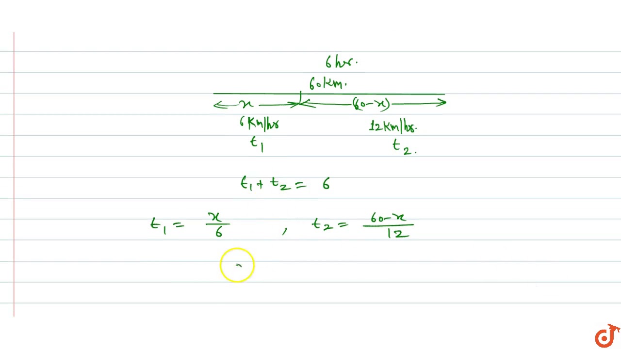A man can cover the distance of 60km in 6hrs. He covers some distance by foot at the average s