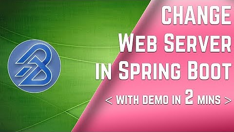 How to change default Embedded Web Server | #springboot | balaji