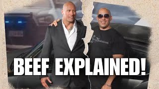 The Rock \& Vin Diesel BEEF EXPLAINED! 😳