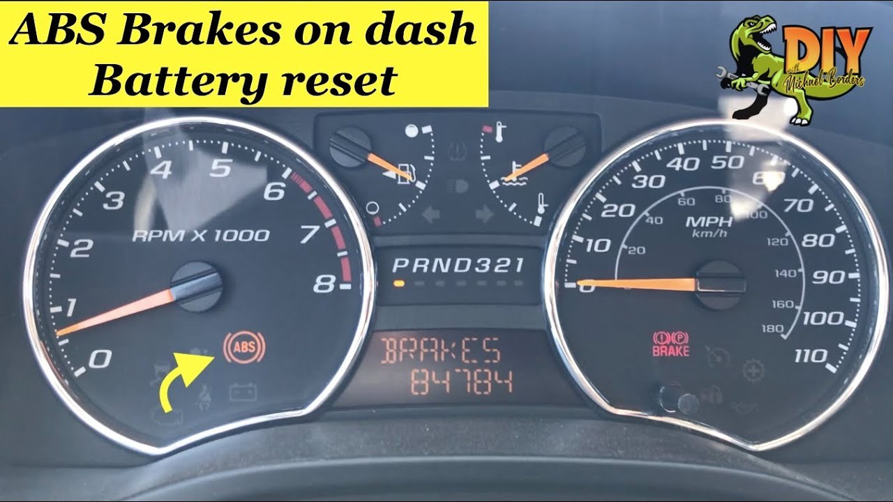 Chevy Colorado/Silverado ABS Brakes flashing on Dash Battery Reset