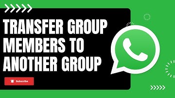 Groepsleden overzetten naar een andere groep in WhatsApp