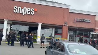 Car crashes into Brooklyn storefront; driver in the Bronx plunges over embankment