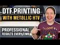 How I Layer DTF and Metallic HTV for Custom Apparel