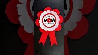DIY Mother's Day Badge || How to make Paper Badge || #shorts #papercraft #paperbadge  #mothersday screenshot 2