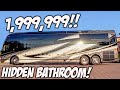 2 MILLION DOLLAR MOTORHOME WITH A HIDDEN BATHROOM!!!