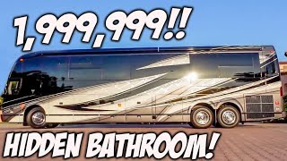 2 MILLION DOLLAR MOTORHOME WITH A HIDDEN BATHROOM!!!