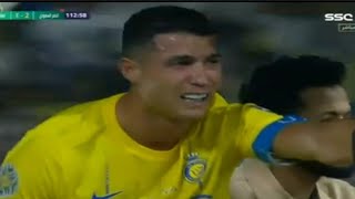 Cristiano Ronaldo Injured 😱 Crying On Field  Final Al Nassr vs Al Hilal