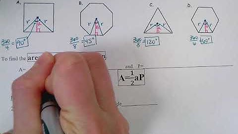 Lesson 11.4 Area of Regular Polygons