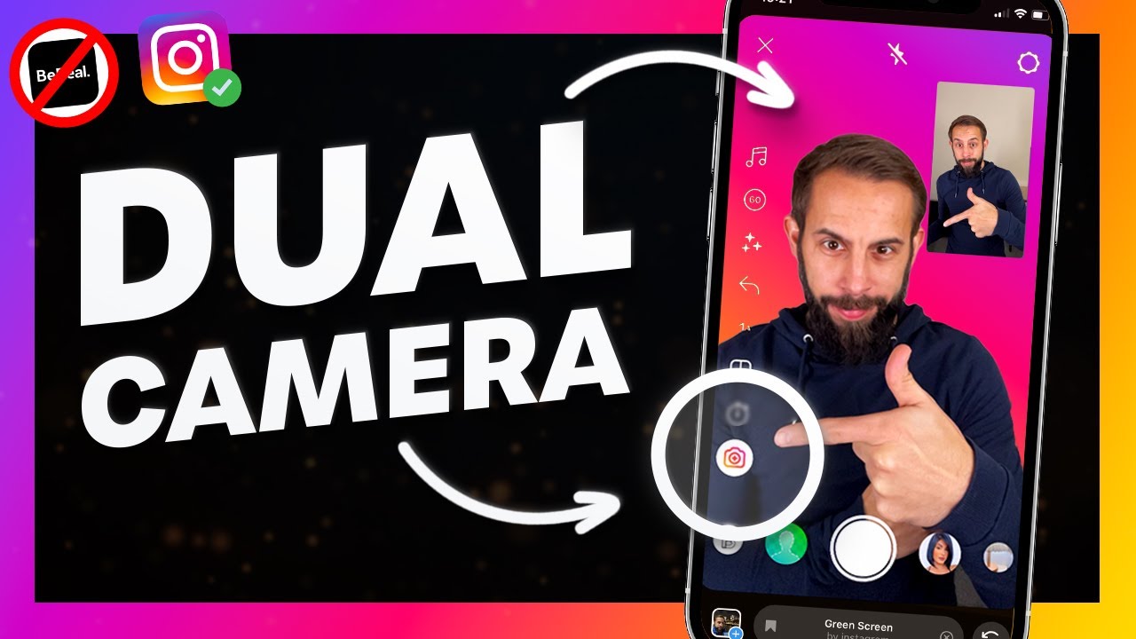 How to use the DUAL camera feature for your Instagram Reels 