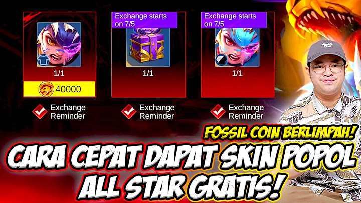 CARA CEPAT DAPAT SKIN POPOL KUPA ALL STAR GRATIS❗PENJELASAN EVENT ALL STAR MOBILE LEGENDS❗