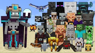 Necromancer (Minecraft Dungeons) vs Every mob in Minecraft - Necromancer vs All mobs