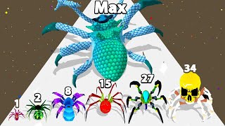 SPIDER EVOLUTION RUN - Level Up Spider (Insect Evolution Run) New Update, Max Level, All Gameplays