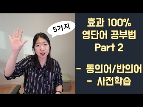 [2/3] 영어단어 공부법 Part 2 | 동의어, 반의어 학습 (with 사이트추천!) + 사전학습 📚 | Study Tips from KellySong