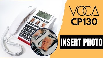 VOCA CP130 Big Button Telephone - How to insert photo into Photo Speed Dial Button [4K]
