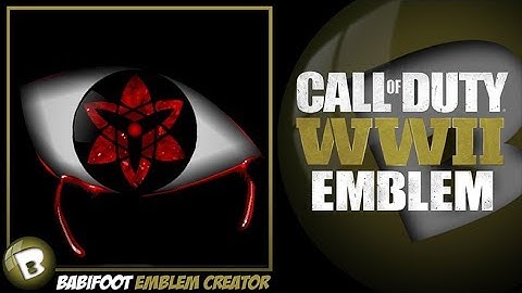 COD WW2 Emblem Tutorial - Sasuke Eternal Mangekyou Sharingan