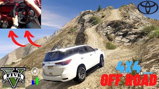 Driving Toyota Fortuner in gta 5 | logitech g29 | Mount Chiliad | ULTRA GRAPHICS! .