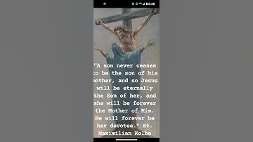 Thumbnail of Her devotee St. Maximilian Kolbe #god #love #holyspirit #grace #jesus #religion #mary