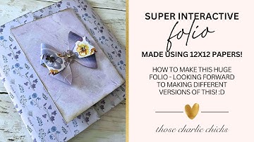 Make This Super Interactive Folio From 12x12 Sheets!