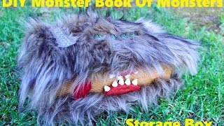 DIY monster book of monsters storage box