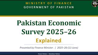 Economic Survey 205-26 Explained CSS | PMS | PCS