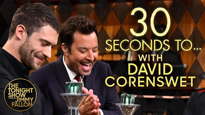"30 Seconds to…" with David Corenswet | The Tonight Show Starring Jimmy Fallon
