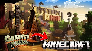 Building the MYSTERY SHACK in MINECRAFT