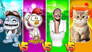 CRAZY FROG 🆚️ CHICKEN DANCE 🆚️ SKIBIDI TOILET 🆚 CUTE CAT