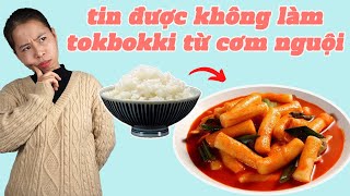 Tin Được Không Làm Tokbokki Từ Cơm Nguội | HÀ COOKING