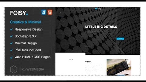 Foisy - Creative & Minimal HTML5 Template | Themeforest Review and Download
