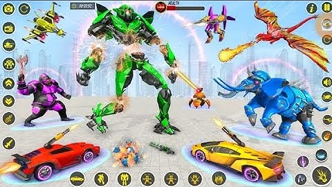 Elephant Robot Car Transform Game - Android Gameplay