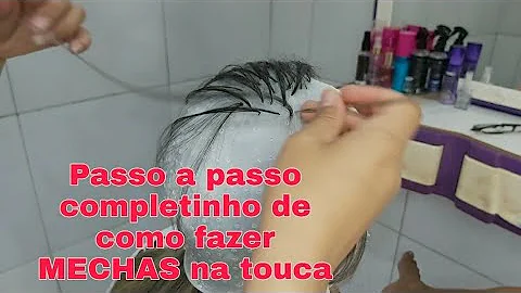 Como tonalizar o cabelo na touca?