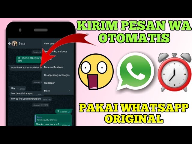 Cara Membuat Jadwal Otomatis Kirim di Whatsapp - YouTube
