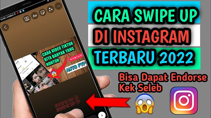 Bagaimana cara membuat swipe up di Instagram?