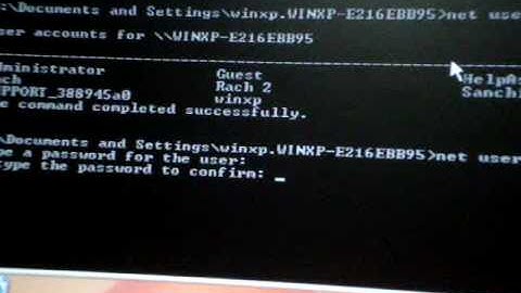 Hack XP User Accounts