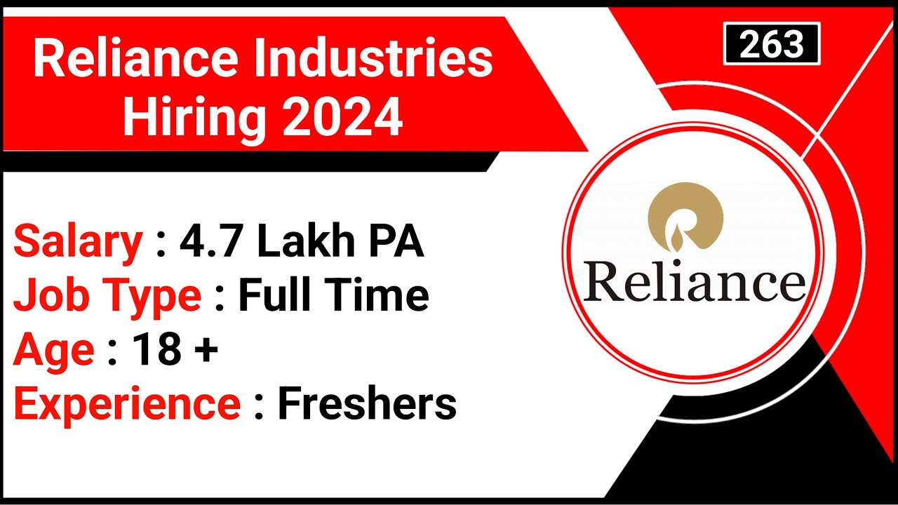 Reliance Industries Hiring 2024 | Executive Engineer Trainee Job ...