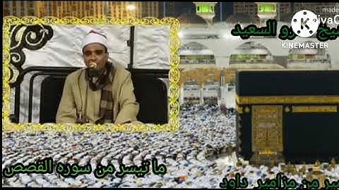 القارئ الشيخ عمرو السعيد القارئ بجمهوريه مصر العربيه ما تيسر من سوره القصص