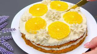 Carrot cake without flour, without sugar, without butter, without eggs! Vegan recipe