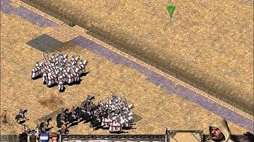 Stronghold Crusader fight 2vs2-expert players