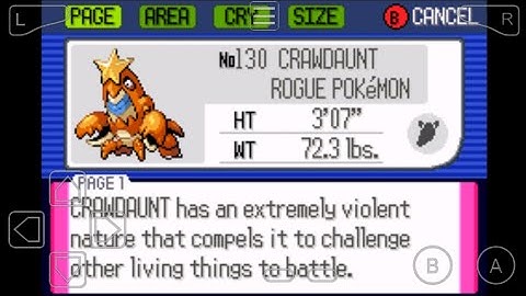 130: How to Evolve Corphish into Crawdaunt in Pokemon Ruby!