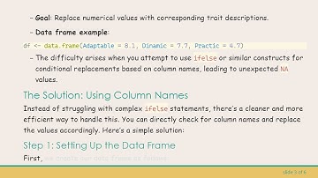 How to Effectively Use ifelse Conditions to Change Column Value Depending on Column Names in R