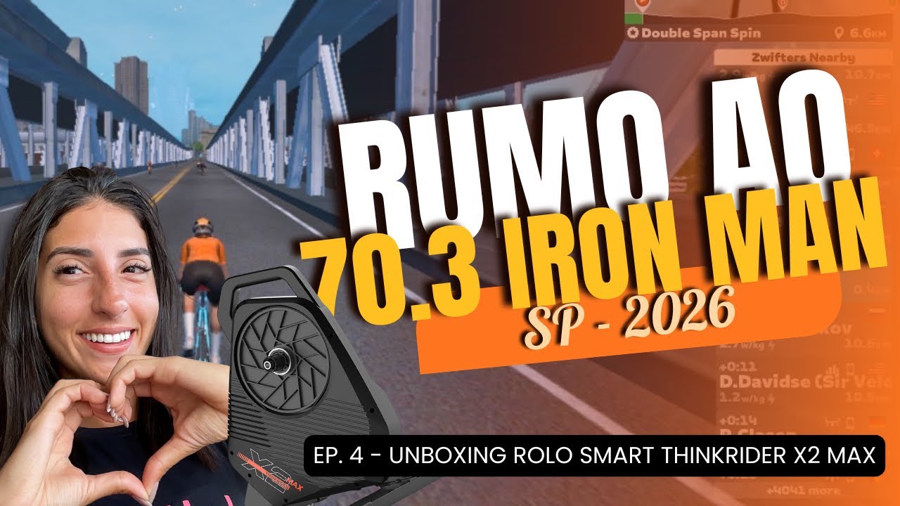 RUMO AO IRONMAN 70.3 SÃO PAULO 2026 - Ep. 4 Unboxing rolo smart THINKRIDER X2 MAX