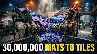 How 30,000,000 Old Yoga Mats Are Recycled Into Industrial Flooring 🏭