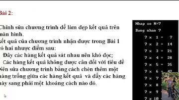 Tin8 Bài thực hành 5: Vòng lặp for ... do