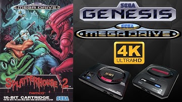 Splatterhouse 2 [SEGA GENESIS / MEGA DRIVE] Gameplay Walkthrough FULL GAME [4K60ᶠᵖˢ🔴]