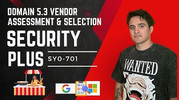 SECURITY PLUS COURSE 2024: Domain 5.3 Vendor Assessment and Selection - SY0-701 FULL COURSE